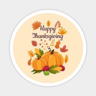 Happy Thanksgiving Magnet